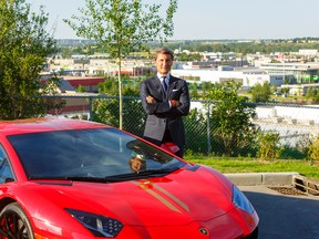 Stephan Winkelmann, president and CEO of Lamborghini, poses outside the new Calgary sales and service centre.