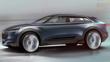 Audi's upcoming e-tron Quattro Concept.
