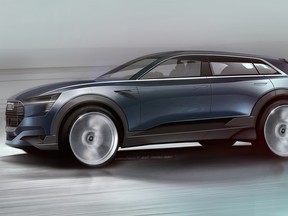 Audi's upcoming e-tron Quattro Concept.