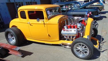 This Chrysler hemi powered 1932 Ford coupe is owned by Doug McLanders.