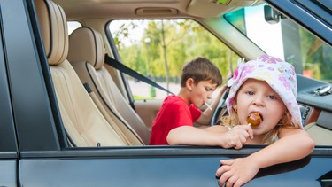 Eating in car