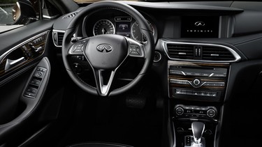 The Infiniti Q30's interior.