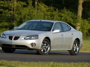 The 2004 Pontiac Grand Prix is among the 1.4 million vehicles GM is calling back over potential oil leaks that could cause a fire.