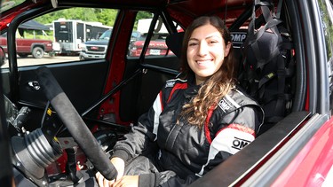 Now armed with a racing license, 20-year old rookie driver Ashley Sahakian hopes to make a career behind the wheel of a race car.