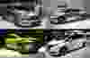 Clockwise from top left: The Subaru Impreza 5-Door Concept, Nissan IDS Concept, Mitsubishi eX Concept, Honda Odyssey Hybrid.