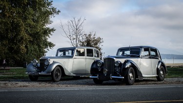 Helen Poon's 1937 Rolls-Royce 25/30 (left) and 1947 Bentley MkVI (right) are driven like they're meant to be.