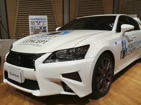 Toyota demonstrated on a regular Tokyo freeway Tuesday what it called the "mobility teammate concept," meaning the driver and the artificial intelligence in a sensor-packed car work together as a team.