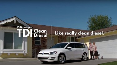 This is a framegrab from a Volkswagen commercial for a vehicle with their TDI Clean Diesel engine. The Federal Trade Commission (FTC) is investigating whether Volkswagen's "clean diesel" advertising claims amounted to a fraud on American consumers.