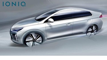 Hyundai's upcoming Ioniq hybrid.