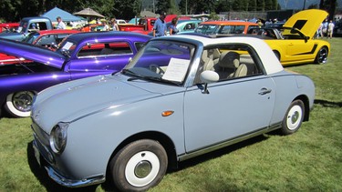 The 1991 Nissan Figaro, which combined ’60s styling with all of the creature comforts of a modern car, was immediately embraced in Japan, with a lottery system instituted to dole out the cars to an eager public.