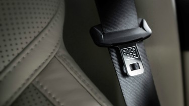 Volvo's seatbelt buckles refer to a historic safety milestone