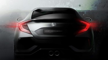 Honda's Geneva-bound Civic hatchback prototype.