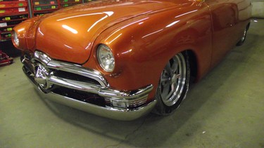 It's taken Calgary's Garland Jesso close to two years to build this 1950 Ford custom, and a lot of the work has been done in this small bay in his repair shop in northeast Calgary.