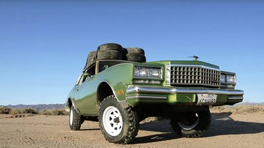 Don't think a Chevrolet Monte Carlo low-rider has a place off-road? Think again.