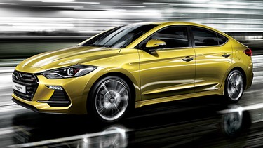 2017 Hyundai Avante Sport, which will be sold in North America as the Elantra Sport.