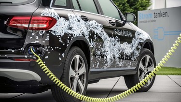 Mercedes' hydrogen fuel cell-powered GLC-Class.