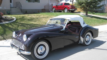 This beautifully restored 1959 Triumph TR3-A sports car was purchased by Rick Burgess 49 years after he had originally sold it in Victoria.