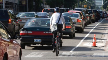 Drivers, remember cyclists are entitled to the road just as much as you.