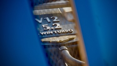 The twin-turbo V12 in the Aston Martin DB11.