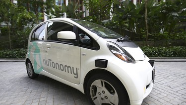 The world’s first self-driving taxis, operated by nuTonomy, an autonomous vehicle software startup, will be picking up passengers in Singapore starting Thursday, Aug. 25. The service will start small – six cars now, growing to a dozen by the end of the year. The ultimate goal, say nuTonomy officials, is to have a fully self-driving taxi fleet in Singapore by 2018, which will help sharply cut the number of cars on Singapore’s congested roads.
