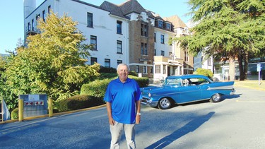 Bill Earland will display his 1957 Chevrolet at the North Vancouver General Hospital Grand Farewell car show on Sunday, Sept. 25.