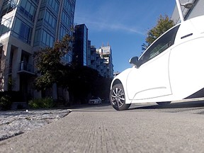 The Solo on the roads of Vancouver during its first ever road test by a journalist.