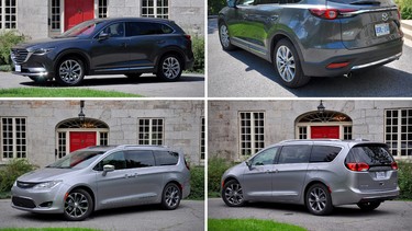 What's the better family hauler? The 2016 Mazda CX-9 or the 2017 Chrysler Pacifica?