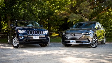 2016 Jeep Grand Cherokee vs. Mazda CX-9