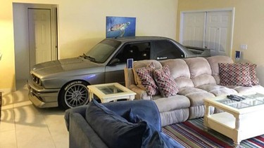 BMW M3 sheltered in home during Hurricane Matthew