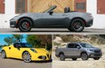 What do the Mazda MX-5 Miata, the Alfa Romeo 4C Spider and the Honda Ridgeline have in common?