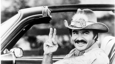 Burt Reynolds in Smokey and the Bandit II in 1982