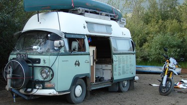 The well-travelled 1970 VW Kombi van that Wade Idt bought from fellow Calgarians Trevor and Wendy McGrath 10 years ago.