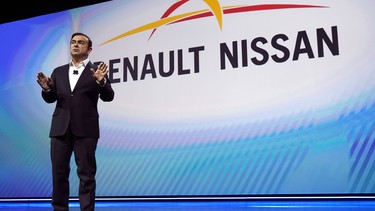 Nissan Chairman and CEO Carlos Ghosn delivers a keynote address at CES 2017.
