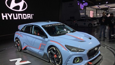 Hyundai RN30 Concept at the Montreal International Auto Show in 2017.