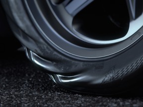 The Dodge Challenger Demon's barely street-legal Nitto tires.