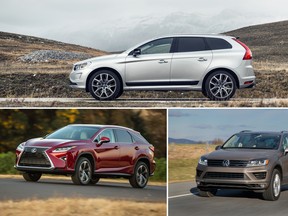 If you're looking for a luxury crossover, Unhaggle says the Volvo XC60, Lexus RX 350 and Volkswagen Touareg are solid bets.