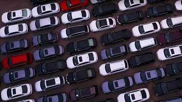 A snapshot of the thousands of diesel VWs sitting at the Silverdome in Pontiac, MI.