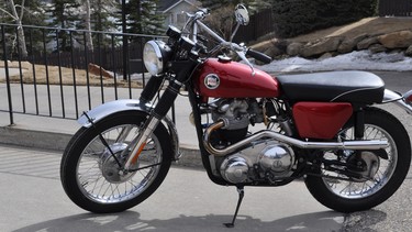 Keith Macauley bought this motorcycle in 1973 for $400, rode it, began to chop it, stored it, and then restored it.