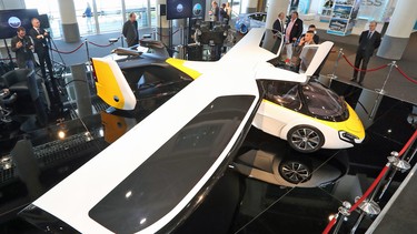 The Aeromobil, a flying supercar is on display as part of the "Top Marques" show, dedicated to exclusive luxury goods, on April 20, 2017 in Monaco.
