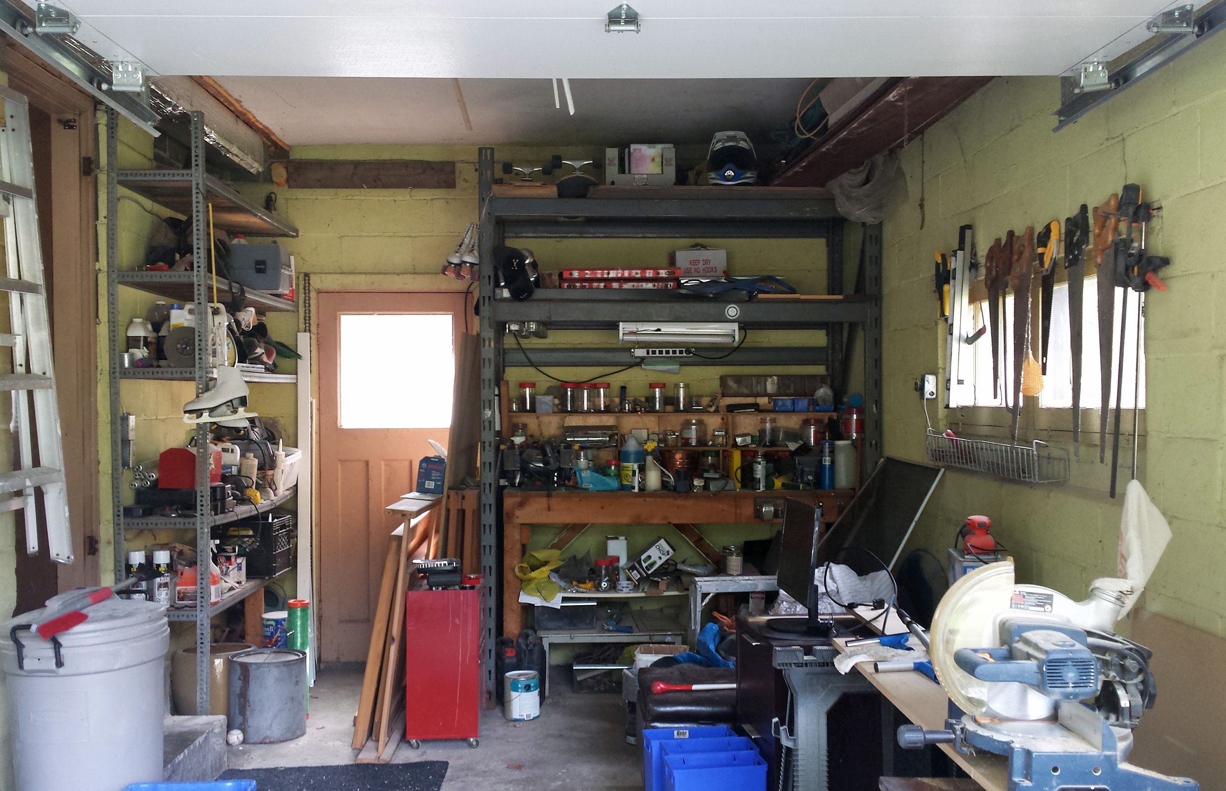 Cleaning the garage of junk, trying not to touch the memories | Driving