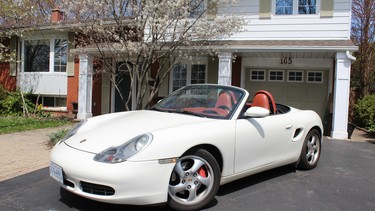 The 2001 Porsche Boxster S from B.C. is finally in Peter Bleakney's Oakville, Ontario driveway.