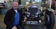 Oliver Young with his work-in-progress 1929 Invicta S-Type recreation to be displayed at Vancouver's All-British Field Meet on May 20