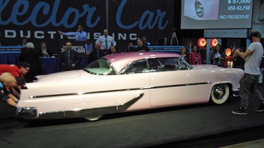 Fully customized 1955 Lincoln sold at the auction for $57,000 with all proceeds going to the Canadian Cancer Society