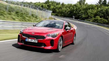 2018 Kia Stinger at the Nurburgring in Germany.