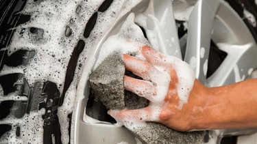 When cleaning car wheels, you need to scrub them no matter the cleaning product being used.