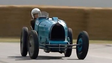 Julian Majzub drives his 1936 Bugatti Type 35 at the 2017 Goodwood Festival of Speed