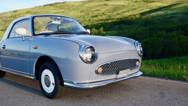 After much searching Miles Matulionis got his prized Nissan Figaro in October 2016 and drove it until the first snowfall.