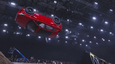 Jaguar and stunt driver Terry Grant set a new Guinness World Record for longest barrel roll at the global launch of the new Jaguar E-PACE at ExCel London.