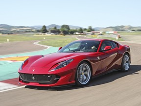 David Booth behind the wheel of the 2018 Ferrari 812 Superfast.