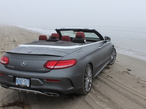 The 2017 Mercedes-AMG C43 Cabriolet on Crescent Beach, NS